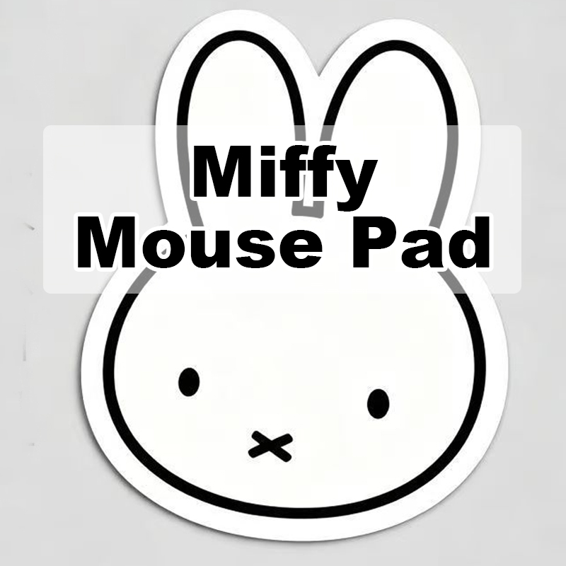 Kawaii Tech Accessories - Alfombrilla de Ratón Miffy, Diseño Kawaii,