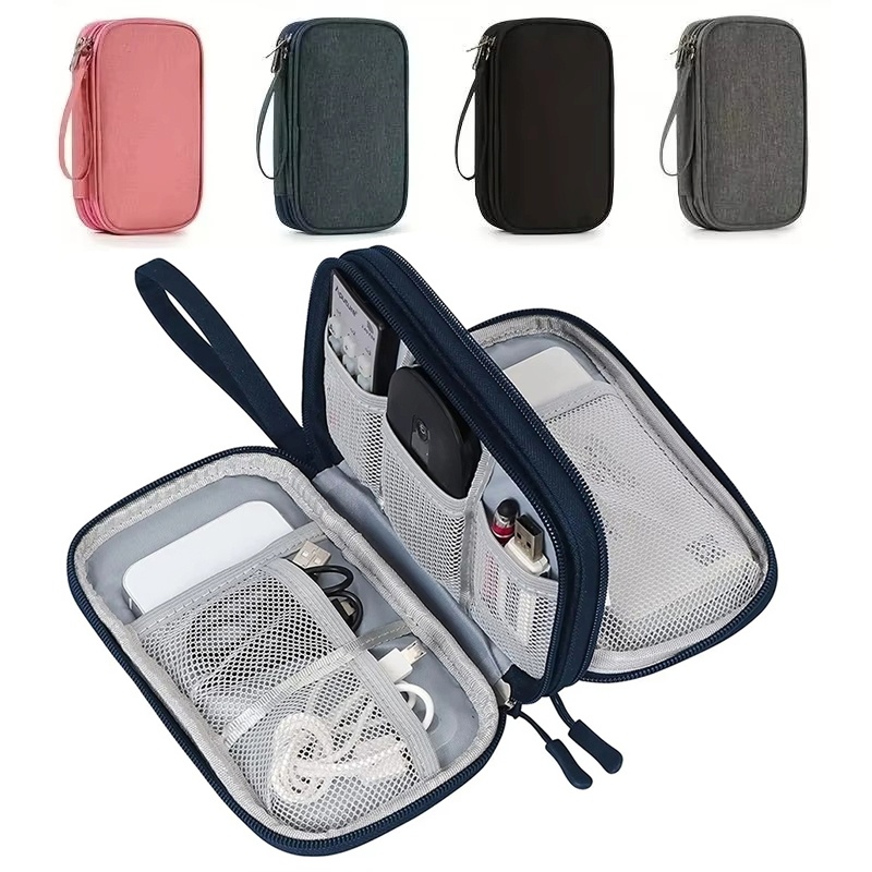 Tech Accessories Case - Bolsa impermeable para guardar cables de