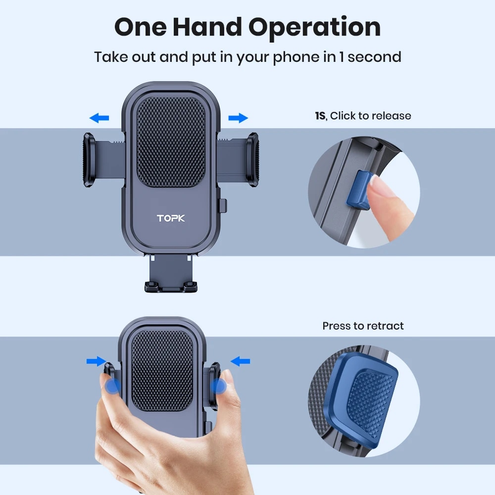 TOPK Soporte para teléfono de  - Mobile Tech Accessories reseña y precio