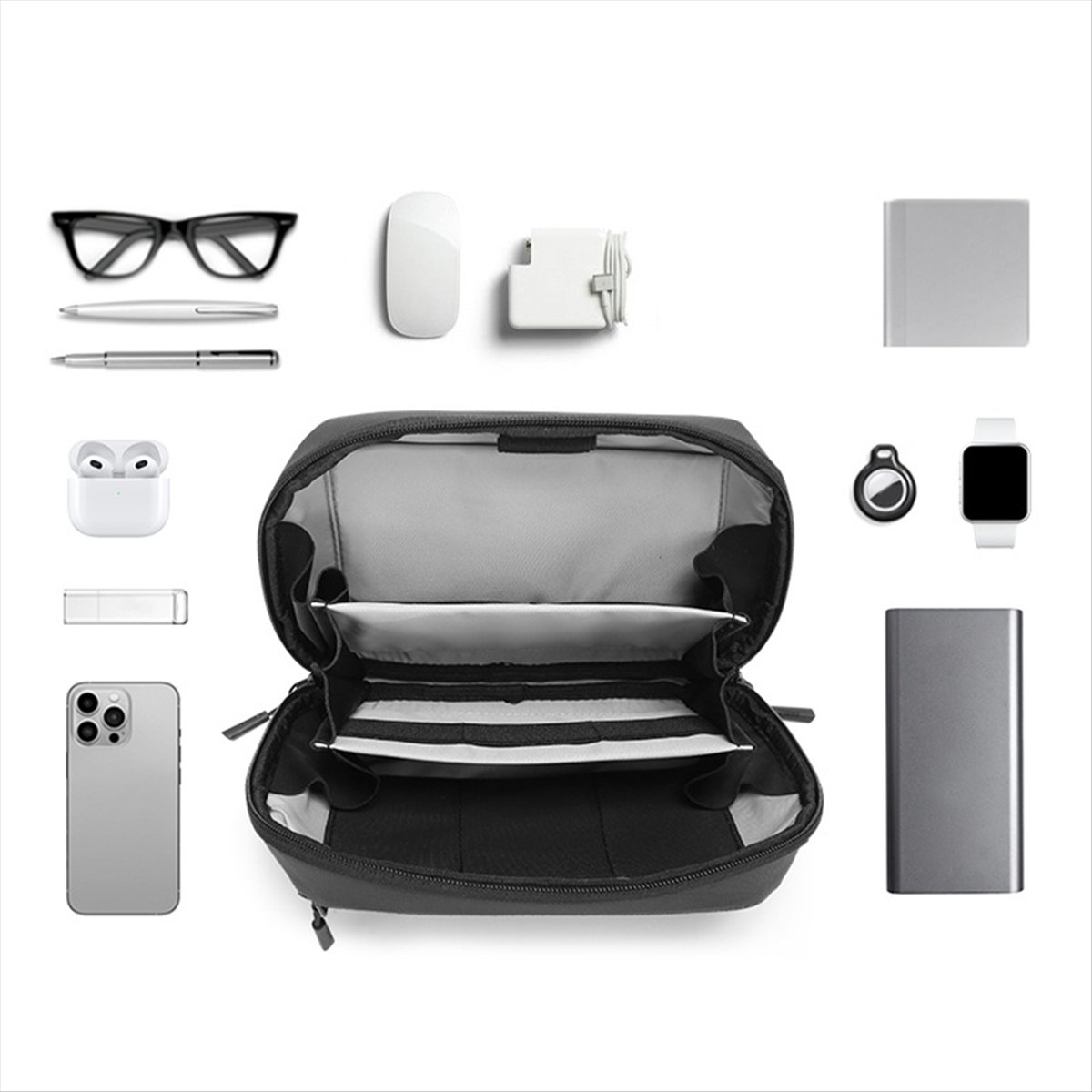 ☶ ❈ ＊ ♥ AC1578 - Estuche Organ - Tech Accessories Travel Organizer Pouch reseña y precio